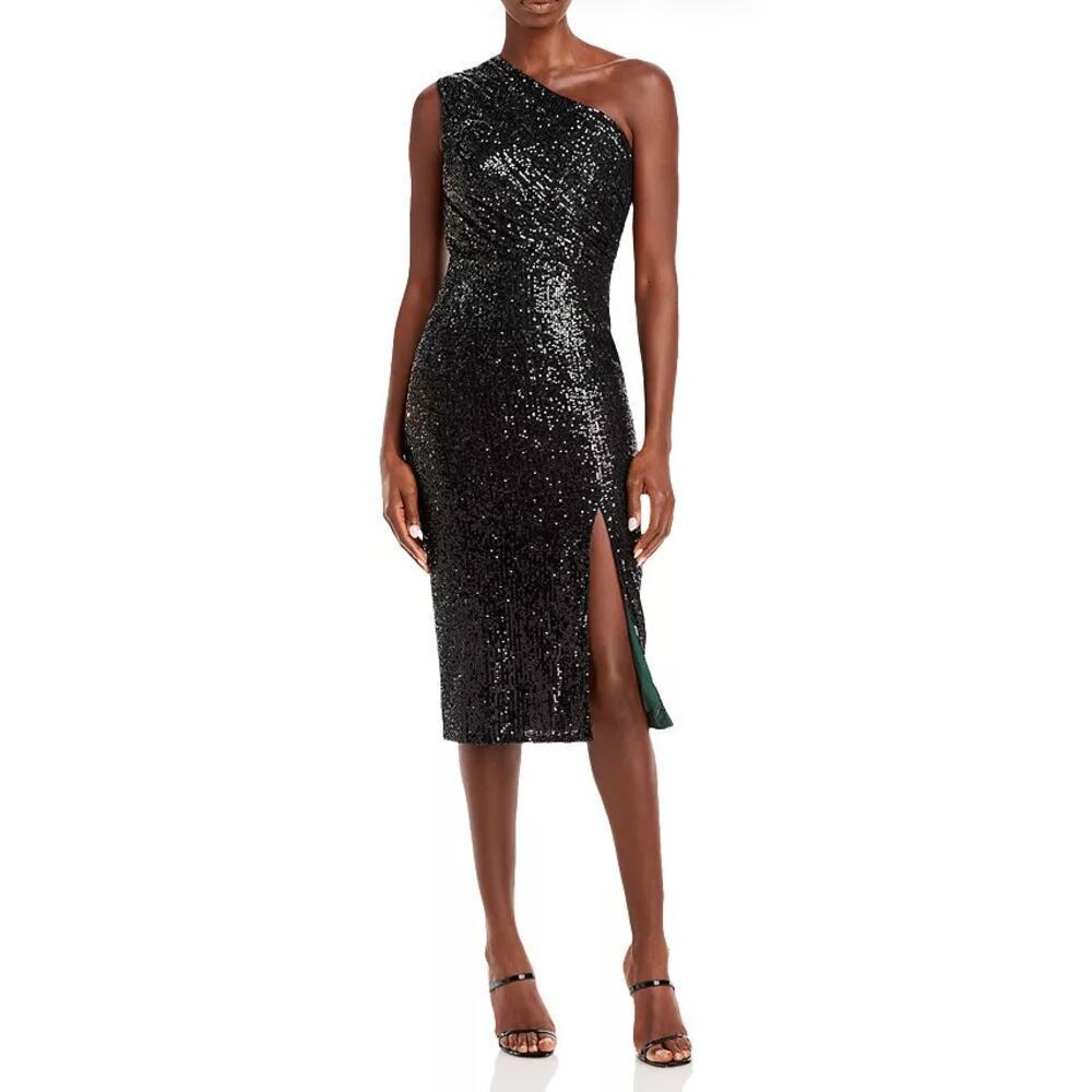 Dress the Population Palmer Sequined Bodycon One-Shoulder Dress - Size XXS NWOT